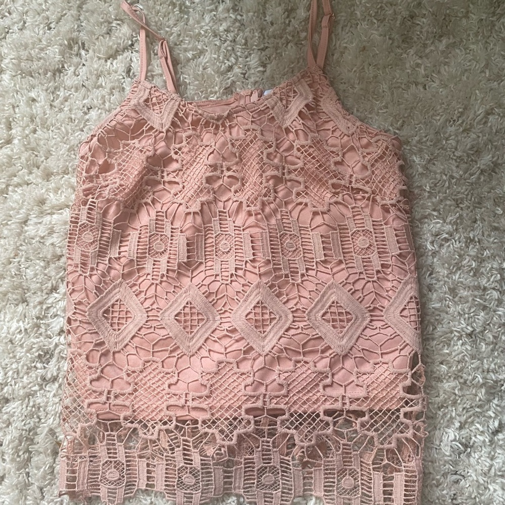 Rebellion Blush Lace Camisole